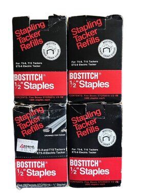 Lot of 18,000 Genuine Bostitch STCR5019-1/2” Staples